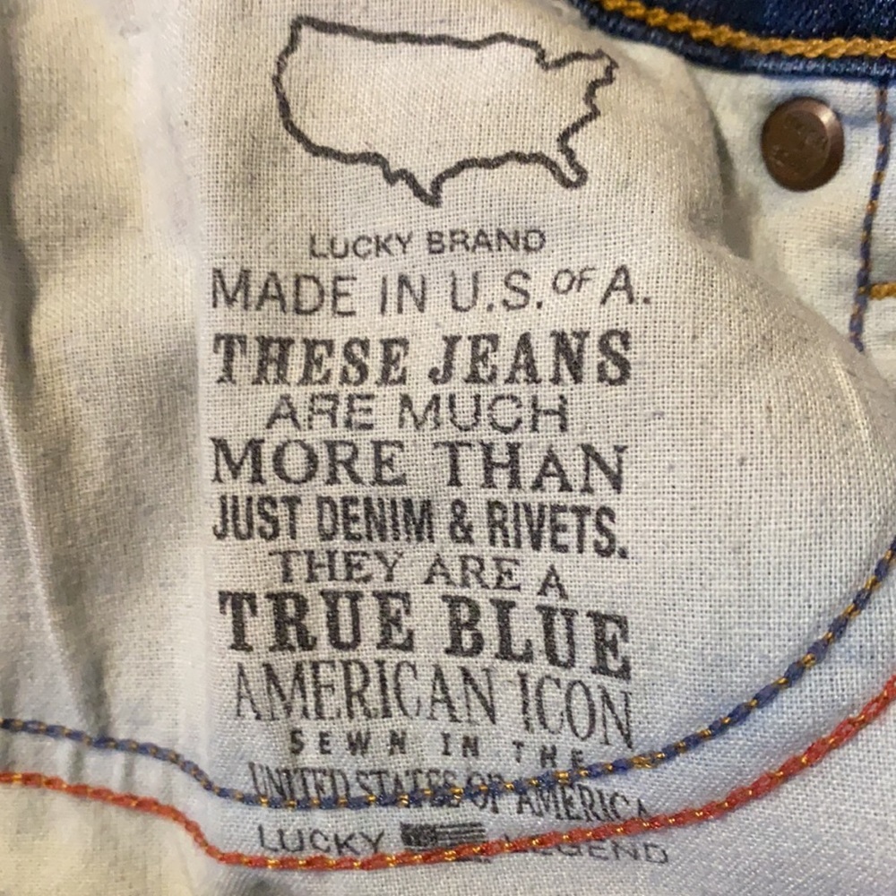 Lucky Brand Brooke Skinny jeans, ankle. SZ0. Made in USA. White Oak Cone Denim - Picture 13 of 13